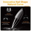 image:imageMakartt Long Almond amp XL Tapered Square Nail Tips with BuiltIn Shaping Guides 2 Shapes in 1 Box15 Sizes PreEtched Matte Inside False Nails for Nail Extension DIY Salon Manicure Supplies 384pcsShort Almond Nails