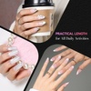 image:imageMakartt Long Almond amp XL Tapered Square Nail Tips with BuiltIn Shaping Guides 2 Shapes in 1 Box15 Sizes PreEtched Matte Inside False Nails for Nail Extension DIY Salon Manicure Supplies 384pcsShort Almond  Short Tapered Square