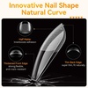 image:imageMakartt Long Almond amp XL Tapered Square Nail Tips with BuiltIn Shaping Guides 2 Shapes in 1 Box15 Sizes PreEtched Matte Inside False Nails for Nail Extension DIY Salon Manicure Supplies 384pcsMedium Square Nails