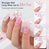 image:imageMakartt Poly Nail Gel Set 2PCs 50ML Transparent Pink amp Hot Pink  Large Capacity Poly Extension Nail Gel Set Nail Extension LongLasting Nail Strengthener Manicures Home Salon DIY2 Colors Crystal Clear and Nature Pink