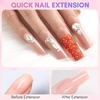 image:imageMakartt Poly Nail Gel Set 2PCs 50ML Transparent Pink amp Hot Pink  Large Capacity Poly Extension Nail Gel Set Nail Extension LongLasting Nail Strengthener Manicures Home Salon DIY2 Colors Clear and Nude