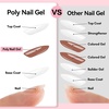 image:imageMakartt Poly Nail Gel Set 2PCs 50ML Transparent Pink amp Hot Pink  Large Capacity Poly Extension Nail Gel Set Nail Extension LongLasting Nail Strengthener Manicures Home Salon DIY2 Colors Light Nude and Dark