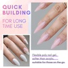 image:imageMakartt Poly Nail Gel Set 2PCs 50ML Transparent Pink amp Hot Pink  Large Capacity Poly Extension Nail Gel Set Nail Extension LongLasting Nail Strengthener Manicures Home Salon DIY2 Colors White and Pink