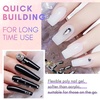 image:imageMakartt Poly Nail Gel Set 2PCs 50ML Transparent Pink amp Hot Pink  Large Capacity Poly Extension Nail Gel Set Nail Extension LongLasting Nail Strengthener Manicures Home Salon DIY2 Colors Black and Milky White