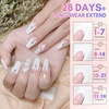 image:imageMakartt Poly Nail Gel Set 2PCs 50ML Transparent Pink amp Hot Pink  Large Capacity Poly Extension Nail Gel Set Nail Extension LongLasting Nail Strengthener Manicures Home Salon DIY2 Colors White and Pink