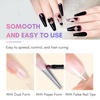 image:imageMakartt Poly Nail Gel Set 2PCs 50ML Transparent Pink amp Hot Pink  Large Capacity Poly Extension Nail Gel Set Nail Extension LongLasting Nail Strengthener Manicures Home Salon DIY2 Colors Black and Milky White