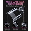 image:imageMakartt Short Square Half Cover Nail Tips 15 Sizes PreEtched 504 PCS  PMMA Soak Off Soft Gel No C Curve Pre Etched Well for Adhesion Easygrip Handle Suitable for Salon DIY Overlay ManicuresShort SquareHalf Cover504 Pcs