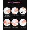image:imageMakartt Short Square Half Cover Nail Tips 15 Sizes PreEtched 504 PCS  PMMA Soak Off Soft Gel No C Curve Pre Etched Well for Adhesion Easygrip Handle Suitable for Salon DIY Overlay ManicuresShort Duck Full Cover