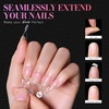 image:imageMakartt Short Square Half Cover Nail Tips 15 Sizes PreEtched 504 PCS  PMMA Soak Off Soft Gel No C Curve Pre Etched Well for Adhesion Easygrip Handle Suitable for Salon DIY Overlay ManicuresShort AlmondHalf Cover504 Pcs