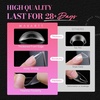 image:imageMakartt Short Square Half Cover Nail Tips 15 Sizes PreEtched 504 PCS  PMMA Soak Off Soft Gel No C Curve Pre Etched Well for Adhesion Easygrip Handle Suitable for Salon DIY Overlay ManicuresLong
