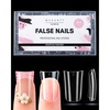 image:imageMakartt Short Square Half Cover Nail Tips 15 Sizes PreEtched 504 PCS  PMMA Soak Off Soft Gel No C Curve Pre Etched Well for Adhesion Easygrip Handle Suitable for Salon DIY Overlay ManicuresShort Duck Full Cover
